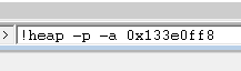 !heap command output