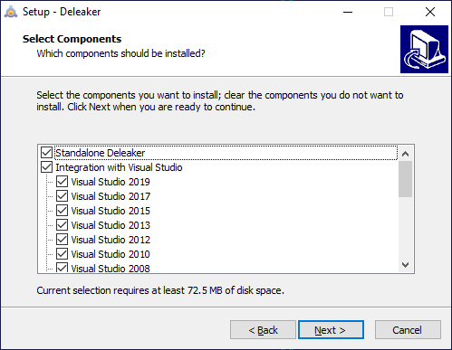 Memory analyzer installer for Visual Studio