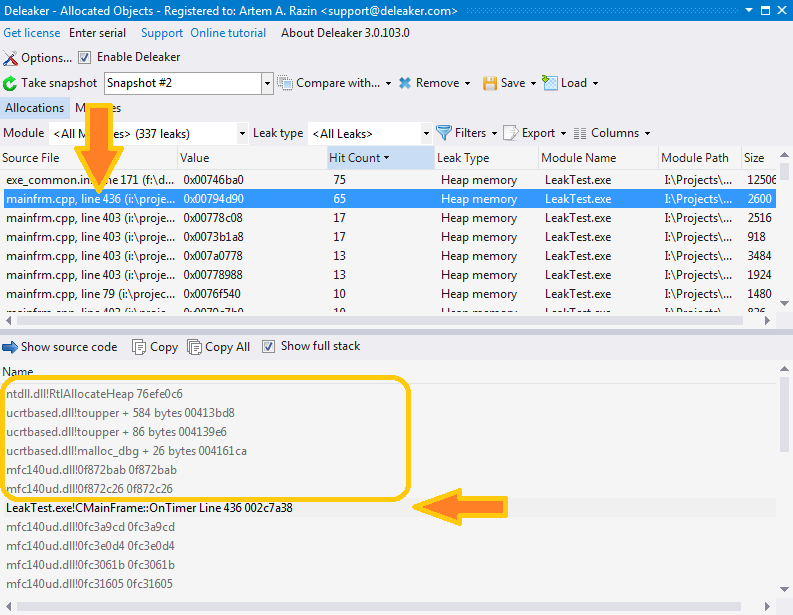 Identifying intermediate modules